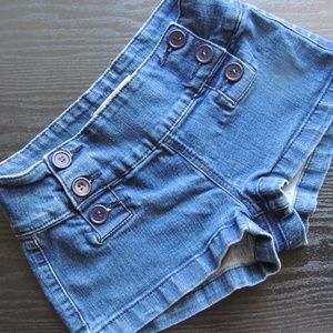 Nautical/Sailor Jean Shorts